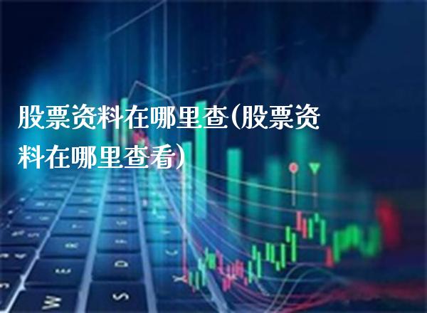 股票资料在哪里查(股票资料在哪里查看)_https://www.gnhpgy.com_期货百科_第1张