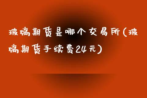 玻璃期货是哪个交易所(玻璃期货手续费24元)_https://www.gnhpgy.com_纳指期货_第1张