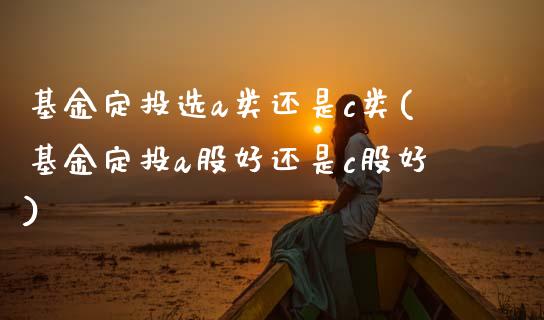 基金定投选a类还是c类(基金定投a股好还是c股好)_https://www.gnhpgy.com_纳指期货_第1张