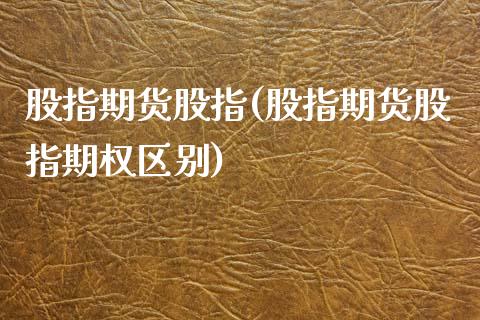 股指期货股指(股指期货股指期权区别)_https://www.gnhpgy.com_德指期货_第1张