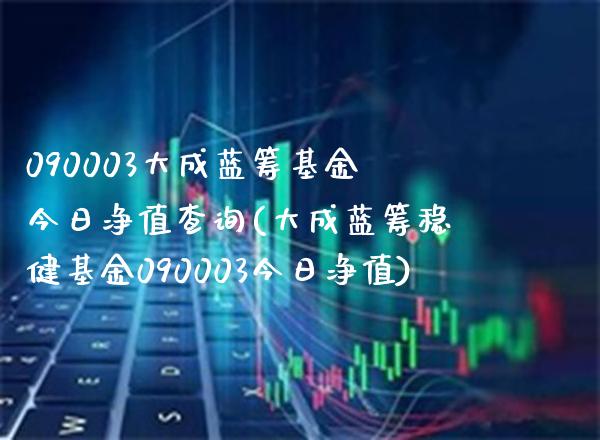 090003大成蓝筹基金今日净值查询(大成蓝筹稳健基金090003今日净值)_https://www.gnhpgy.com_纳指期货_第1张