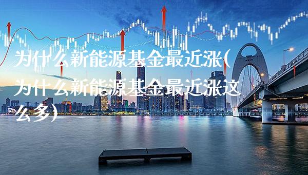为什么新能源基金最近涨(为什么新能源基金最近涨这么多)_https://www.gnhpgy.com_德指期货_第1张
