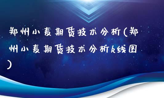 郑州小麦期货技术分析(郑州小麦期货技术分析k线图)_https://www.gnhpgy.com_道指期货_第1张