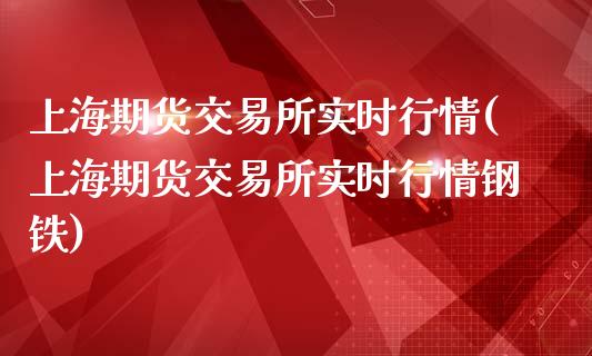 上海期货交易所实时行情(上海期货交易所实时行情钢铁)_https://www.gnhpgy.com_道指期货_第1张