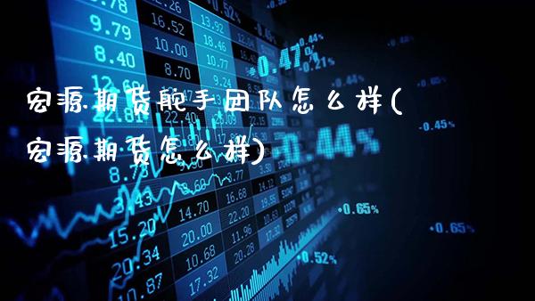 宏源期货舵手团队怎么样(宏源期货怎么样)_https://www.gnhpgy.com_期货百科_第1张
