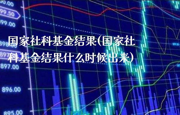 国家社科基金结果(国家社科基金结果什么时候出来)_https://www.gnhpgy.com_期货知识_第1张