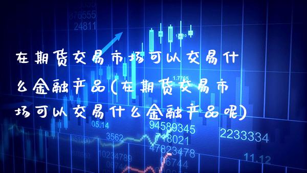 在期货交易市场可以交易什么金融产品(在期货交易市场可以交易什么金融产品呢)_https://www.gnhpgy.com_纳指期货_第1张