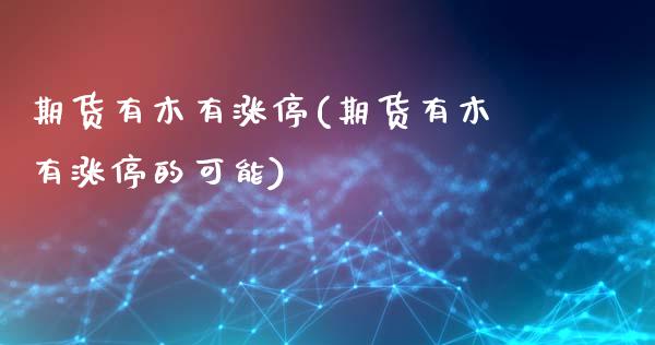 期货有木有涨停(期货有木有涨停的可能)_https://www.gnhpgy.com_恒指期货_第1张