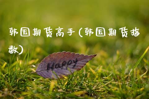 韩国期货高手(韩国期货指数)_https://www.gnhpgy.com_股指期货_第1张