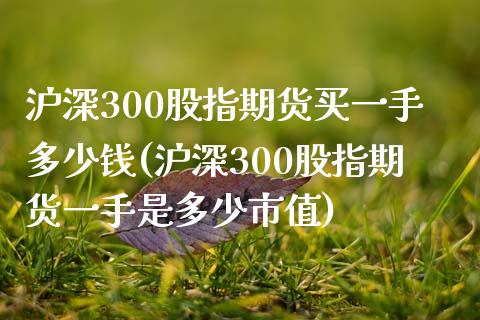 沪深300股指期货买一手多少钱(沪深300股指期货一手是多少市值)_https://www.gnhpgy.com_道指期货_第1张