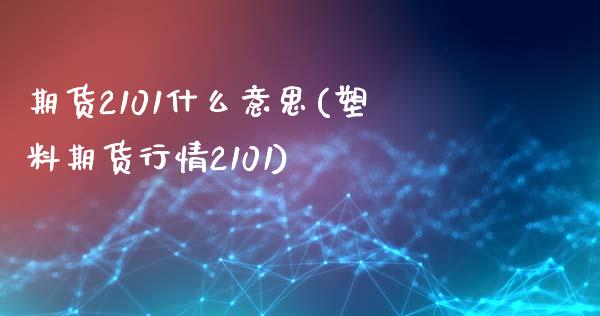 期货2101什么意思(塑料期货行情2101)_https://www.gnhpgy.com_德指期货_第1张