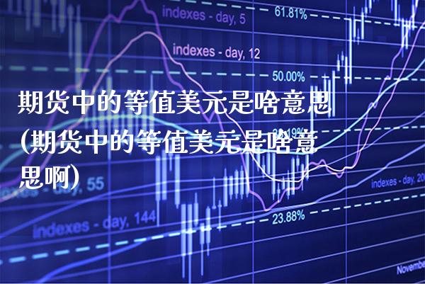期货中的等值美元是啥意思(期货中的等值美元是啥意思啊)_https://www.gnhpgy.com_股指期货_第1张