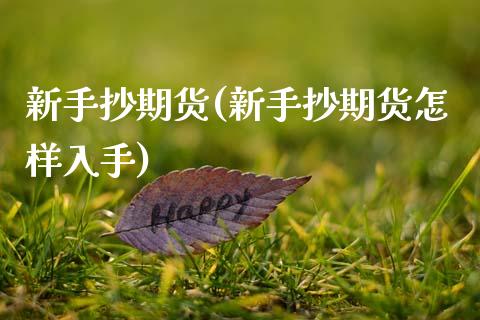 新手抄期货(新手抄期货怎样入手)_https://www.gnhpgy.com_恒指期货_第1张