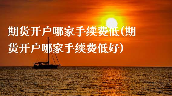 期货开户哪家手续费低(期货开户哪家手续费低好)_https://www.gnhpgy.com_恒指期货_第1张