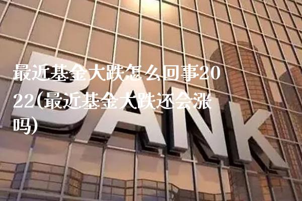 最近基金大跌怎么回事2022(最近基金大跌还会涨吗)_https://www.gnhpgy.com_德指期货_第1张