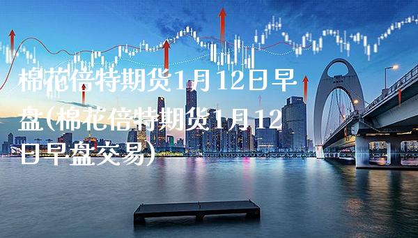 棉花倍特期货1月12日早盘(棉花倍特期货1月12日早盘交易)_https://www.gnhpgy.com_纳指期货_第1张